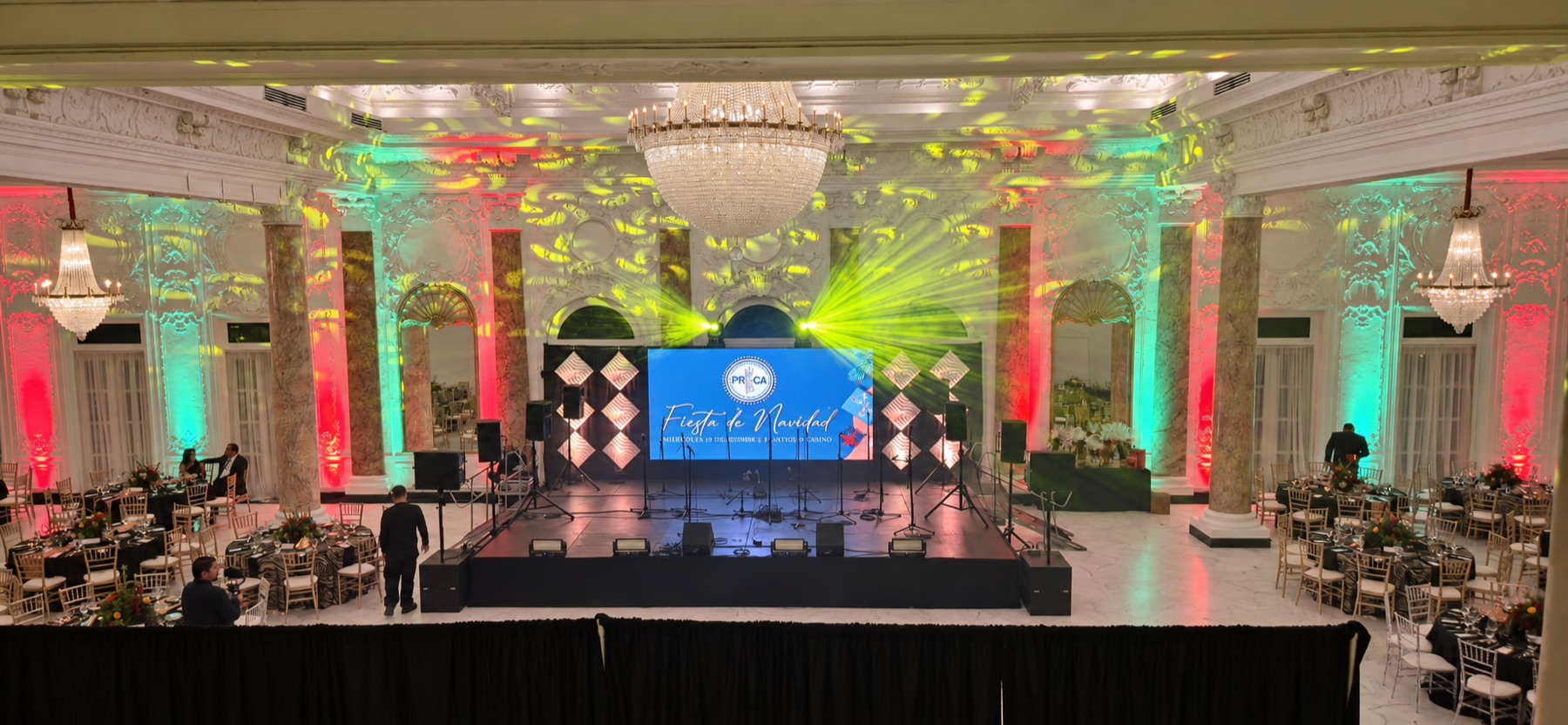 Character in every corner — Event Designers architectural lighting
